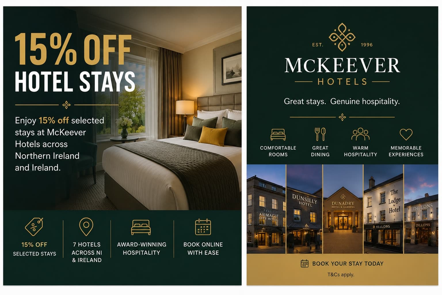 15% Off Hotel Stays